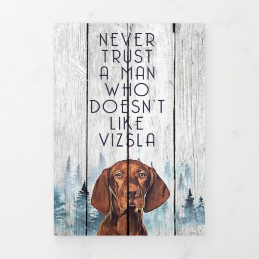 ヴィズラ犬が好きではない男 三つ折りクリスマスカード (カバー)