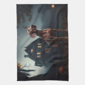 ヴィズラ ハロウィン おばけ犬 キッチンタオル (縦)