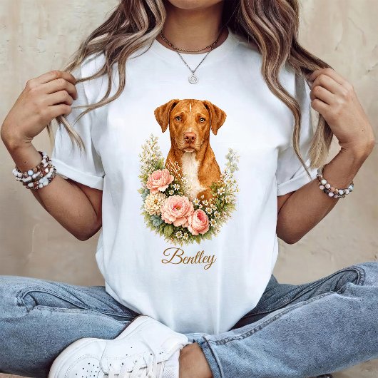 ヴィズラ フローラル ポートレート Tシャツ