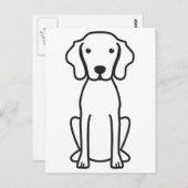 ヴィズラ 犬の漫画 ポストカード (正面/裏面)