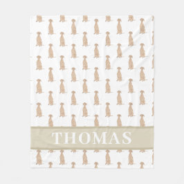 ヴィズラ 赤ちゃん用ブランケット ピンク&ホワイト フリースブランケット