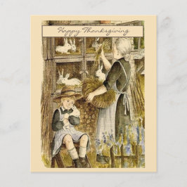 ヴィタージュレトロ感謝祭ガールグリーティングホリデー