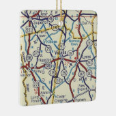 ヴィダリアジョージアヴィンテージの地図 セラミックオーナメント (右)