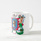 ヴィチェプスク都市COA、ベルラーシ コーヒーマグカップ (正面右)