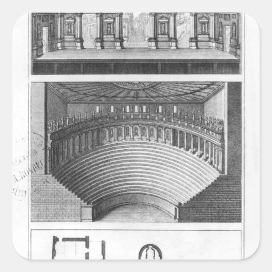 ヴィチェンツァのオリンピックシアター スクエアシール (正面)