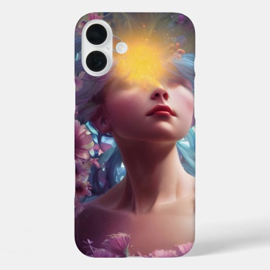 ヴィッキーは頭を持ってフローラ雲AIアート Case-Mate iPhoneケース (裏面)