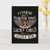 ヴィッサドッグギフトアイディア犬のオーナー カード (黄色い花)