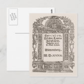 ヴィッテンベルク・ルター1532年 ポストカード (正面/裏面)