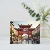 ヴィットリ芸術的オ広場の光景 ポストカード (スタンド正面)