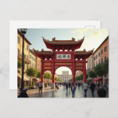 ヴィットリ芸術的オ広場の光景 ポストカード (正面/裏面)