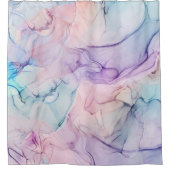 ヴィッピーEtherealパステルウォーターカラーインキーファンタジーグラム シャワーカーテン (正面)