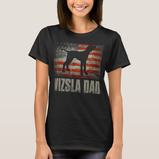 ヴィツラパパヴィンテージアメリカ国旗の愛国心 Tシャツ (正面)