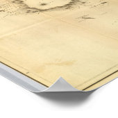 ヴィティ・グループ又はフィジー諸島の地図 ポスター (角)