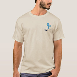 ヴィトルウィウス的人体図ギーク哲学Tシャツ Tシャツ