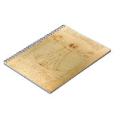 ヴィトルビアンマンバイレオナルドダヴィンチ ノートブック (左側)