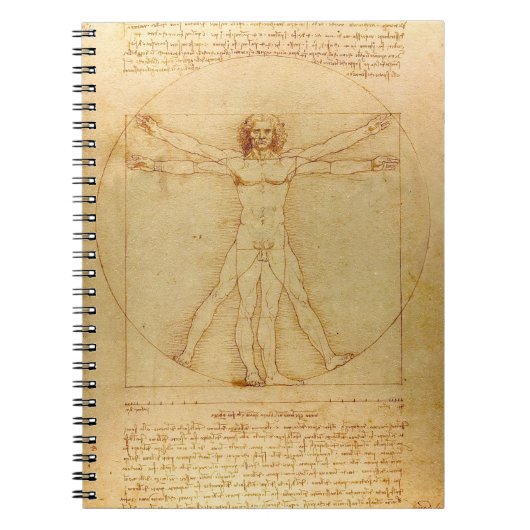 ヴィトルビアンマンバイレオナルドダヴィンチ ノートブック (正面)