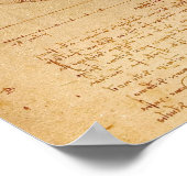 ヴィトルヴィアン・マンバイレオナルド・ダ・ヴィンチ ポスター (角)