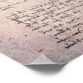 ヴィトルヴィアン・マン、レオナルド・ダ・ヴィンチ ポスター (角)