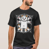 ヴィトルヴィウス的人体図猫 Tシャツ (正面)