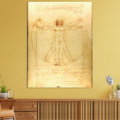 ヴィトルヴルックヴィアトゥールバイレオナルド・ダ・ヴィンチ キャンバスプリント (インサイチュ (リビング))