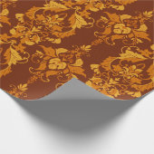 ヴィナッツェ華美ダマスクのシームレスなパターン ラッピングペーパー (角)