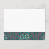 ヴィナッツゲアクアオングレー結婚式招待状 インビテーションポストカード (裏面)