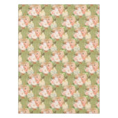 ヴィナツゲエレガントグリーンカボチャの花のストライプ花 テーブルクロス (正面)