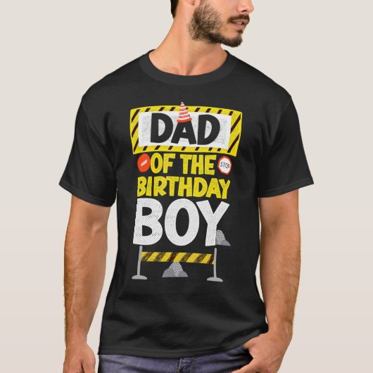 ヴィナージュパパの誕生日ボーイ建築ボーイ Tシャツ (正面)