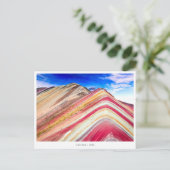 ヴィニクンカレインボーマウンテンペルーホリデーポストカード シーズンポストカード (スタンド正面)