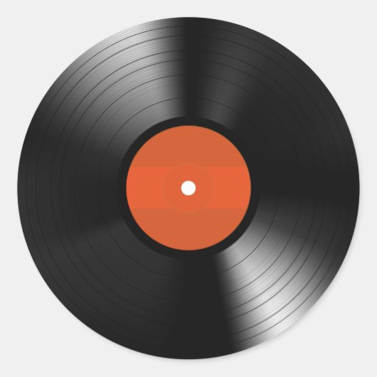 ヴィニールレコード ラウンドシール (正面)
