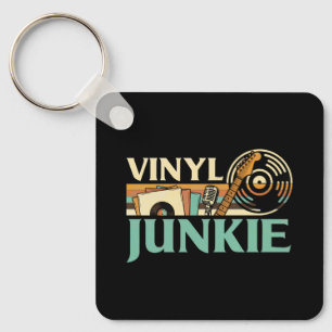 ヴィニール・ジャンキー LPレコード DJ ターンテーブル ミュージック コレクション キーホルダー