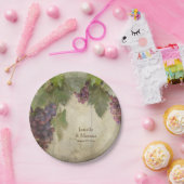 ヴィネエレガントヤ素朴ードワイナリー秋パーティーデコール ペーパープレート (パーティー)