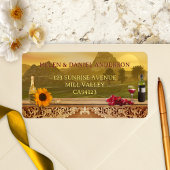 ヴィネヤイタリアンード秋の結婚式住所 シール