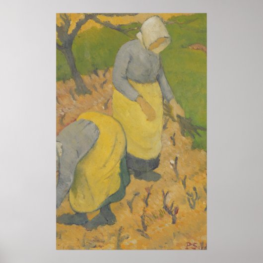 ヴィネヤードの女性， 1890 ポスター (正面)