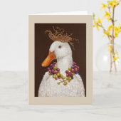 ヴィネヤードアヒルのグリーティングカード カード (黄色い花)