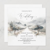 ヴィネヤードウォーターのカラー結婚式招待状 招待状 (正面/裏面)