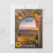 ヴィネヤードクラシックワイナリーイタリアン結婚ズ 出欠カード (裏面)