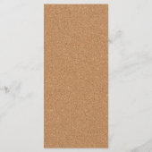 ヴィネヤードコルクスティンレッドワイン結婚のメニュー メニュー (裏面)