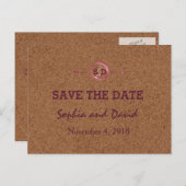 ヴィネヤードコルクステイン赤ワイン保存日 案内ポストカード (正面/裏面)