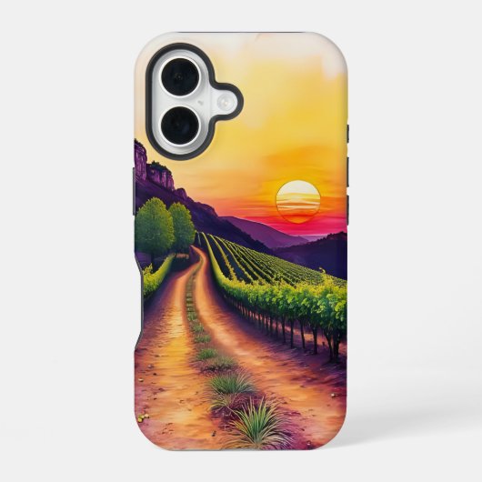 ヴィネヤードサンセット iPhone 16ケース (裏面)
