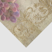 ヴィネヤードシャトーフランスのブドウのスクリプトエフェメラ 薄葉紙 (詳細)