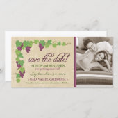 ヴィネヤードセーブ・ザ・デート案内(パーチメント) セーブザデート (正面/裏面)