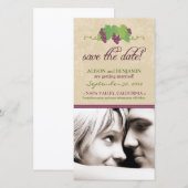 ヴィネヤードセーブ・ザ・デート案内（パーチメント） セーブザデート (正面/裏面)