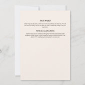 ヴィネヤードダイニ素晴らしングトーリアストリングライトシック 招待状 (裏面)