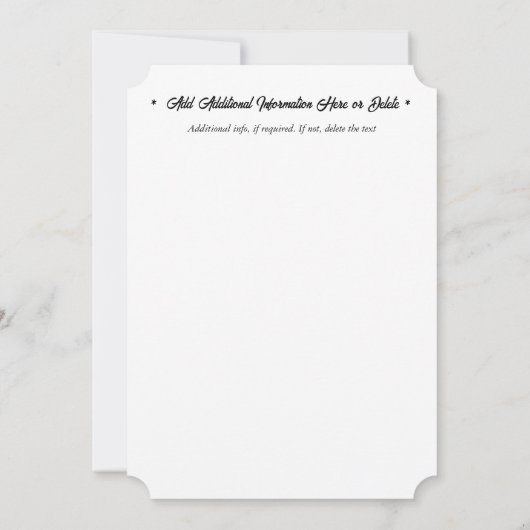 ヴィネヤードトスカーナの風景ワインファームを収容 招待状 (裏面)