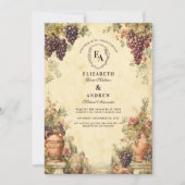 ヴィネヤードハーベストフローラお祝い 招待状 (正面)