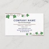 ヴィネヤードビジネスカードとつる植物店 名刺 (正面)