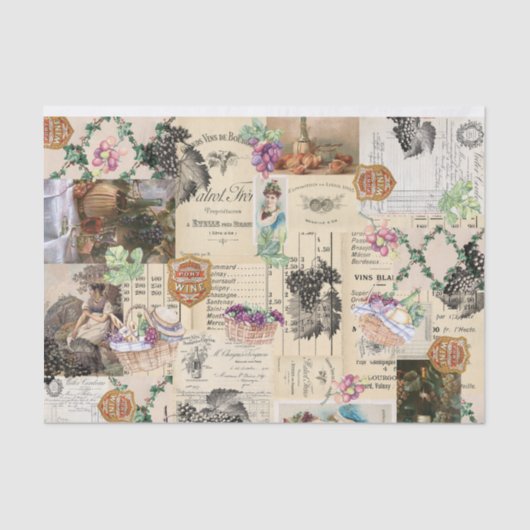 ヴィネヤードピクニックティッシュペーパー 薄葉紙 (正面)