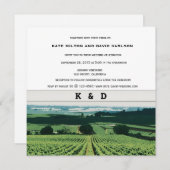 ヴィネヤードランドスケープワイナリー結婚式招待状 招待状 (正面/裏面)