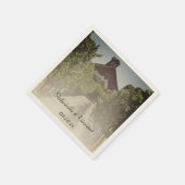 ヴィネヤードリ素朴ッドバ結婚ンズ スタンダードカクテルナプキン (角)